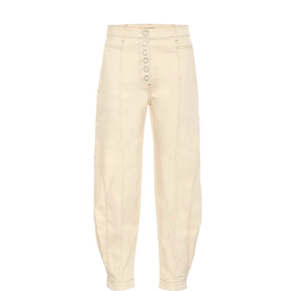 Ulla Johnson Brodie High Rise Tapered Jeans Cream